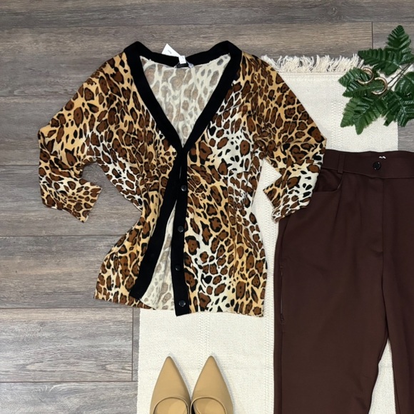 Animal print cardigan - Picture 1 of 2